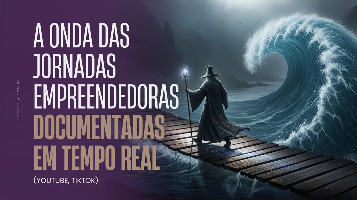 A onda das jornadas empreendedoras documentadas em tempo real (YouTube, TikTok)