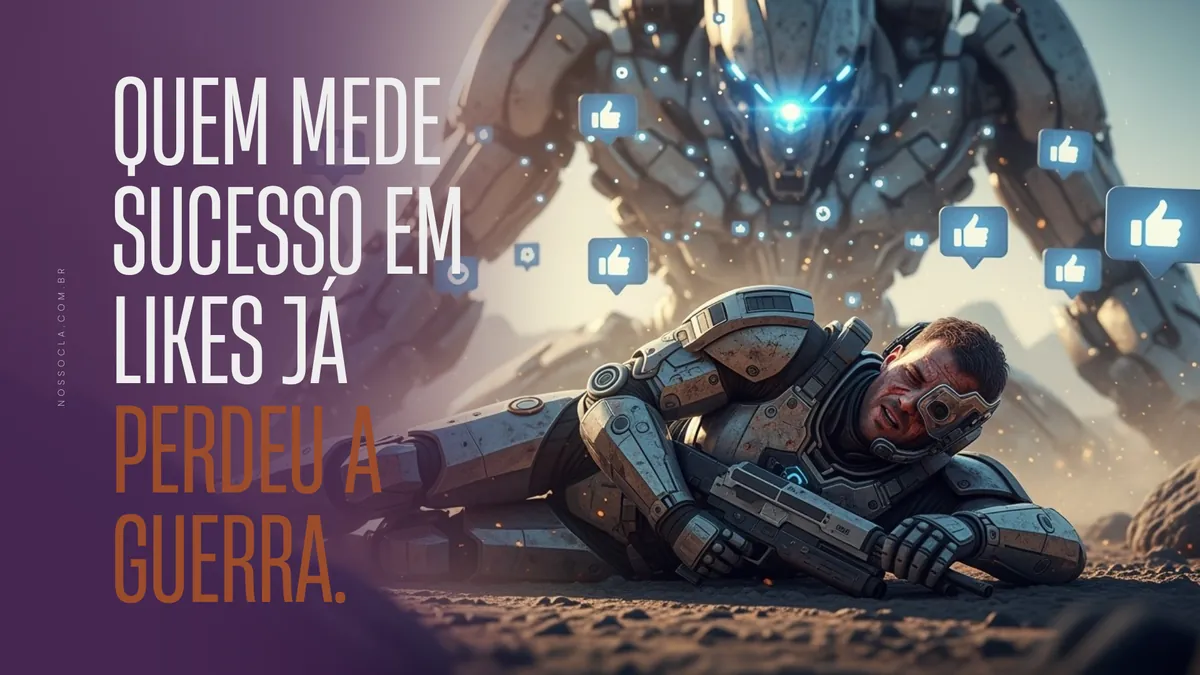 Quem mede sucesso em likes já perdeu a guerra